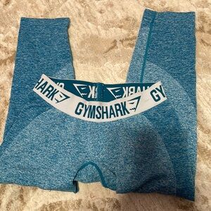 Blue Gymshark Cropped Leggings